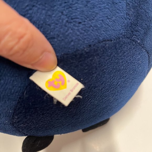 TY BEANIE BALLZ Denver Broncos Stuffed Plush Ball - 8 inch - Picture 4 of 4